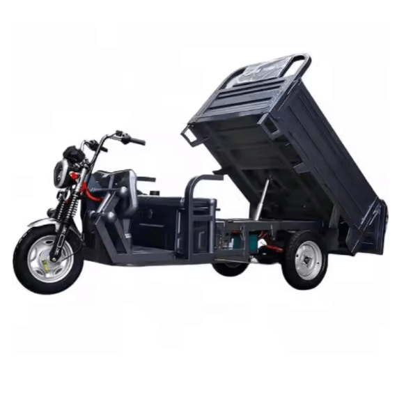 1.6m Tank Tipping China Cheap Open Electric Tricycle For Cargo Delivery