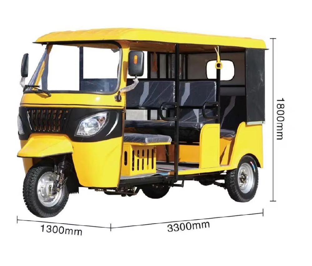 Popular Gasoline Taxis in Africa and India 200cc 250cc Water Cooled Engines for Public Transportatio